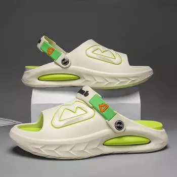 Летняя верхняя одежда, модные модные нескользящие тапочки с мягкой подошвой, мужские тапочки 40 чёрный