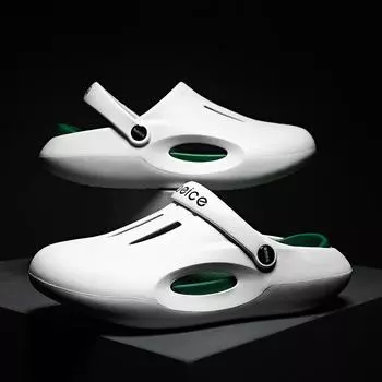 Летняя верхняя одежда, пляжная обувь с толстой подошвой и мягкой подошвой, увеличивающая рост, носимые нескользящие сандалии, тапочки 36-37 бежевый