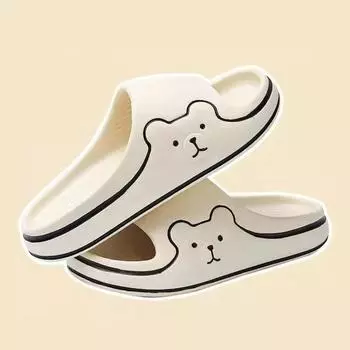 Летняя верхняя одежда, супер мягкие тапочки, женские, на толстой подошве, симпатичные тапочки для душа, домашние, для пар, классные тапочки 38-39 чёрный