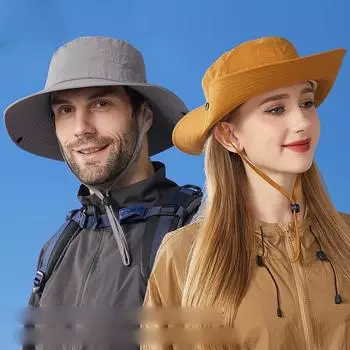 Летняя водонепроницаемая уличная рыбацкая шляпа, мужская солнцезащитная шляпа с защитой от ультрафиолета, женская шапка для альпинизма хаки