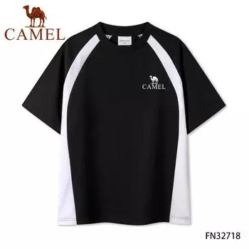 Летняя вышивка верблюжьего цвета, новые цветные футболки с принтом на плечах, высокое качество, мужские и женские футболки из 100 хлопка с круглым вырезом, футболки для пар S