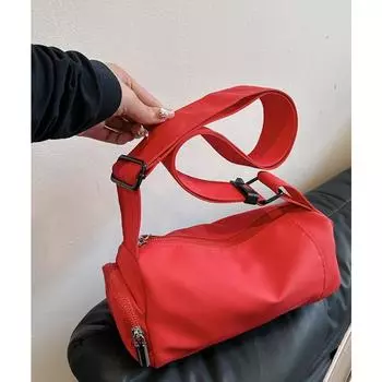 Летняя высококачественная сумка через плечо Niche для женщин 2024 года, новая повседневная универсальная сумка на одно плечо, цилиндрическая сумка через плечо