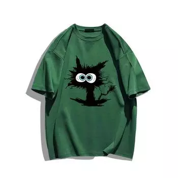 Летняя забавная свободная футболка с 3d принтом, мужские дышащие футболки унисекс с короткими рукавами и короткими рукавами унисекс для мальчиков и девочек S