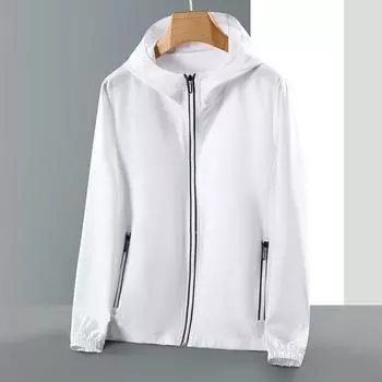 Летняя защита от солнца мужская напечатанная тонкая спортивная одежда для активного отдыха быстросохнущая приятная для кожи одежда для рыбалки XS серый