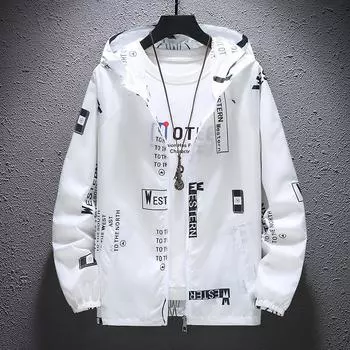 Летняя защита от солнца, одежда, мужская куртка, тонкая дышащая куртка 2XL чёрный