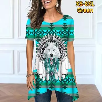 Летняя женская базовая повседневная одежда с короткими рукавами и круглым вырезом под открытыми свободными топами. Модная и удобная уличная одежда XS-8XL. XS