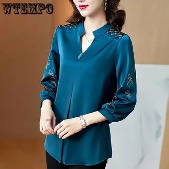 Летняя женская блузка больших размеров, свободная футболка M бордовый