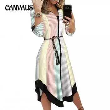 Летняя женская блузка средней длины с принтом и завязками, платье средней длины