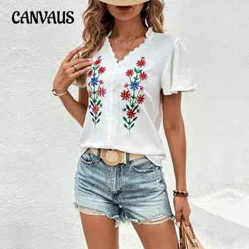 Летняя женская футболка, белая рубашка с коротким рукавом и v-образным вырезом, темперамент, элегантный топ-рубашка S белый