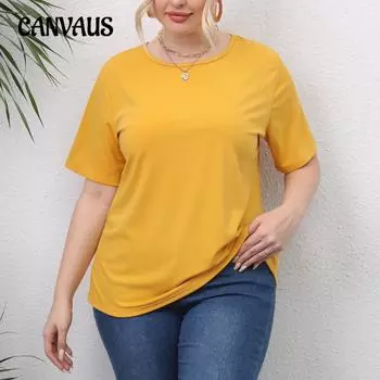 Летняя женская футболка больших размеров, повседневный топ с коротким рукавом, повседневная футболка 0XL чёрный