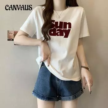 Летняя женская футболка больших размеров с короткими рукавами, повседневные модные топы с длинными рукавами и круглым вырезом с принтом букв Tide XL белый