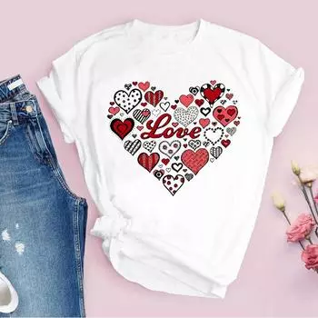 Летняя женская футболка с 3D принтом Harajuku, футболка с принтом Femme для пар, свободная большая футболка XS