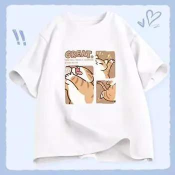 Летняя женская футболка с 3D принтом, свободная футболка с короткими рукавами для мужчин и женщин Ins, свободная футболка с половиной рукавов для пары, топ Y2k S