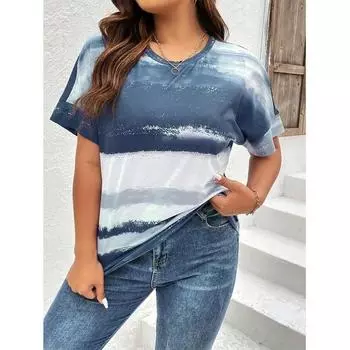 Летняя женская футболка с коротким рукавом, уличная одежда больших размеров, топ с графическим принтом, повседневные женские футболки с круглым вырезом, европейский размер S