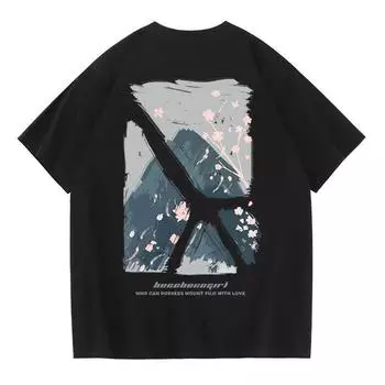 Летняя женская футболка с короткими рукавами, свободный крой, универсальный студенческий топ с короткими рукавами и принтом в стиле Bf