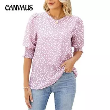 Летняя женская футболка с круглым вырезом, свободная удобная повседневная рубашка с коротким рукавом и принтом S чёрный