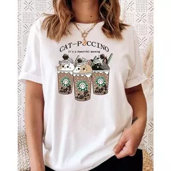 Летняя женская футболка с милым рисунком и принтом Kawaii, белая, с короткими рукавами, женская дышащая, микроэластичная, простая, с круглым вырезом S