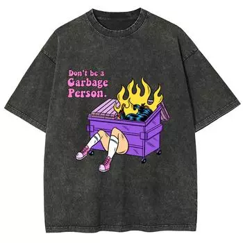 Летняя женская футболка с мультяшным принтом букв, унисекс, оверсайз, с коротким рукавом, трендовый дизайн в стиле хип-хоп, топ Y2K S