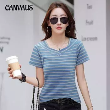 Летняя женская футболка, тонкий топ с короткими рукавами S белый