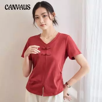 Летняя женская футболка в стиле кантри, свободные топы с v-образным вырезом и короткими рукавами S белый