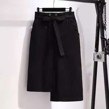 Летняя женская корейская версия, сумка трапециевидной формы с высокой талией, свободная посадка на бедрах, тонкая юбка размера плюс