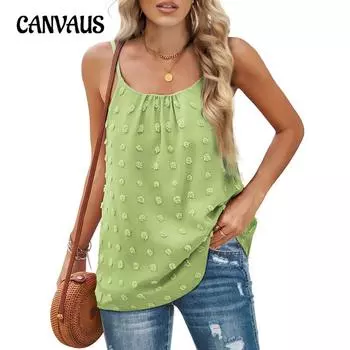 Летняя женская майка с лямкой на шее и помпоном, регулируемая майка без рукавов, женская майка S белый