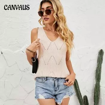 Летняя женская модная майка, сплошной цвет, камзол, жилет, вязаная майка S розовый