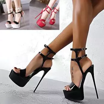 Летняя женская модная обувь, пикантные туфли на высоком каблуке, водонепроницаемые сандалии на платформе Peep Teo, большие размеры 41 красный