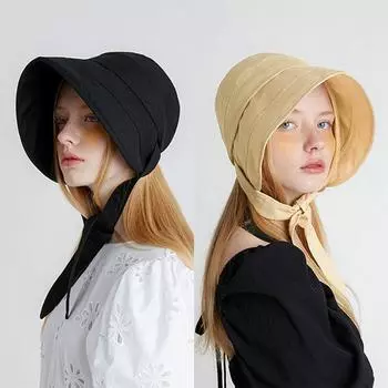 Летняя женская модная широкополая шляпа от солнца, пляжная кепка рыбака, кепка с защитой от ультрафиолета, кепки со шнуровкой 56-58cm жёлтый