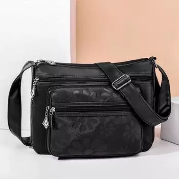 Летняя женская модная сумка для мам, многосекционная сумка через плечо, повседневная сумка красный