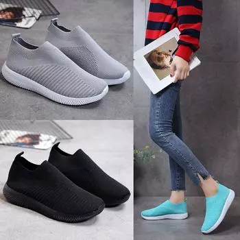 Летняя женская обувь, дышащая легкая сетчатая повседневная обувь, женские кроссовки, прогулочная обувь больших размеров
