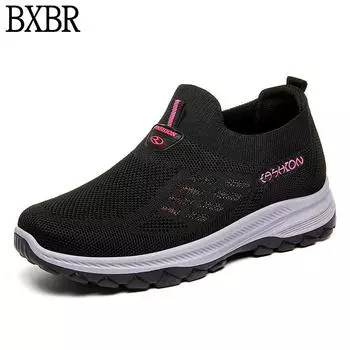 Летняя женская обувь, дышащая повседневная женская обувь, кроссовки 36