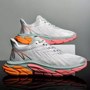 Летняя женская обувь Flame Jaka большого размера, обувь для папы, мужская обувь на платформе, повседневная обувь, спортивная обувь, мода 39 серый