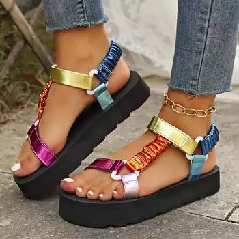 Летняя женская обувь на плоской подошве, комплект пляжных сандалий из пеньковой веревки, уличные универсальные повседневные тапочки, женские сандалии большого размера 43