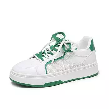 Летняя женская обувь, повседневные кроссовки для женщин, круглый носок, платформа, доска, обувь на шнуровке, теннисные женские, сетчатые, женская вулканизированная обувь 35 хаки