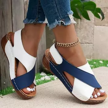 Летняя женская обувь Сандалии Мягкая женская обувь Дышащая женская обувь Пляжная обувь Женская Элегантная женская обувь Сандалии Женская 36