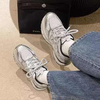 Летняя женская обувь в стиле ретро, сетчатые дышащие легкие кроссовки для женщин, повседневная спортивная обувь на платформе для бега, женская 35