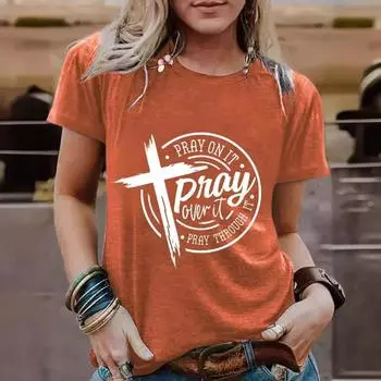 Летняя женская одежда с рисунком слогана из чистого хлопка с круглым вырезом и короткими рукавами повседневные модные футболки женские S королевский синий