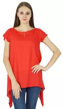 Летняя женская одежда в стиле бохо, платье из хлопка, повседневная туника, сарафан 10 красный