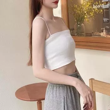 Летняя женская одно слово с антибликовым верхом и низом, сексуальная внутренняя короткая подушечка с резьбой на груди, тонкая бретелька на груди S белый