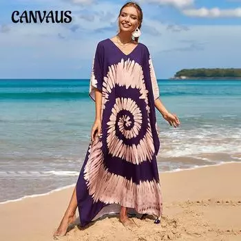 Летняя женская пляжная накидка больших размеров с принтом, праздничная рубашка от солнца, верхняя рубашка бикини