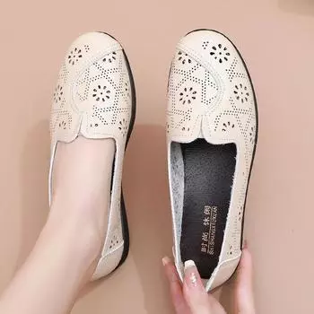 Летняя женская повседневная обувь на мягкой подошве, противоскользящая женская прогулочная обувь с мягкой подошвой 35 белый