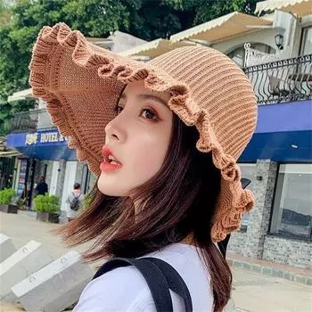 Летняя женская пустая шляпа-цилиндр складной бант большой карниз дышащая шляпа от солнца защита от солнца пляжная шляпа от солнца для женщин