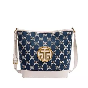 Летняя женская сумка-ведро высокого класса на одно плечо, из хлопка и льна с принтом Niche, простая вместительная сумка для матери и ребенка