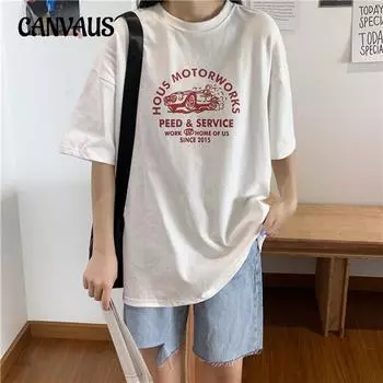 Летняя женская свободная футболка Bf Wind плюс размер топы с короткими рукавами M серый