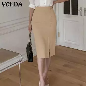 Летняя женская юбка с запахом VONDA