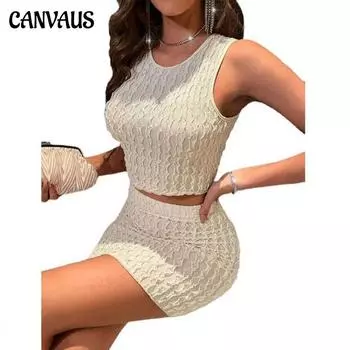 Летняя женская юбка, сексуальное платье с круглым вырезом, тонкий маленький жилет, высокая поясная сумка, платье на бедрах, узкий костюм с юбкой