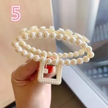 Летняя женская заколка для волос с жемчугом, геометрическая заколка-краб, шпильки, головной убор, заколки для волос «конский хвост», крабик, аксессуары для женщин, креативный подарок E