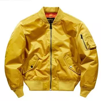 Летный костюм куртка для пары стиль мотоциклетный костюм рабочая куртка прямая трансляция однотонный ретро наряд напечатанный рисунок ЛОГОТИП M