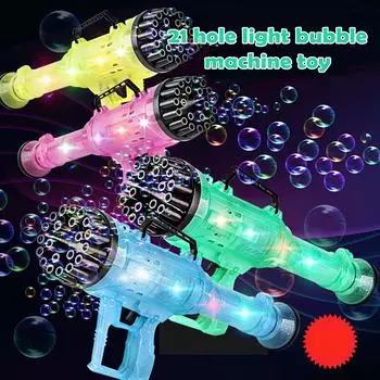 Лето 2021, новая машина для выдувания пузырей «два в одном», автоматическая игрушка для выдувания пузырей зелёный